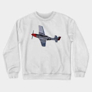 Fighter-bomber cartoon illustration Crewneck Sweatshirt